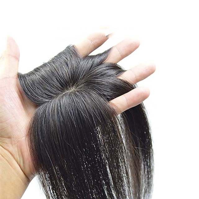  Women's Human Hair Toupees Straight Machine Made Soft / Party / Women Party / Evening / Daily Wear / Vacation  for Women with Thinning Hair and Hair Loss