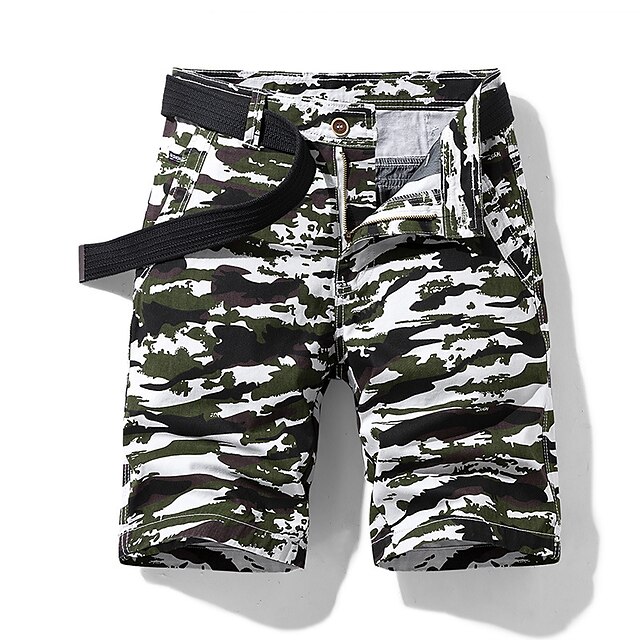 Mens Clothing Mens Bottoms | Mens Classic Style Fashion Shorts Cargo Shorts Multiple Pockets Knee Length Pants Casual Daily Camo