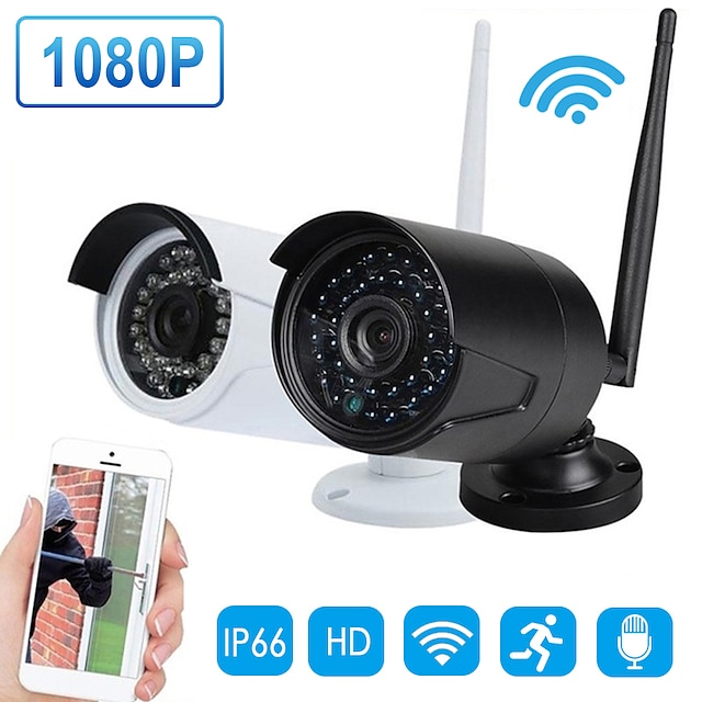  2MP 1080P Wireless AI IP Camera Outdoor Waterproof Color Night Human Detect P2P Security CCTV Wifi Camera