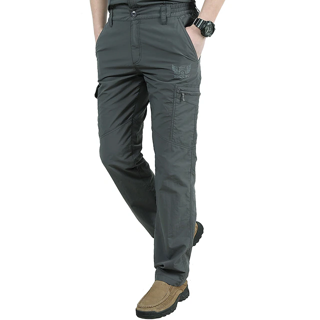 Men's Hiking Cargo Pants Hiking Pants Trousers Tactical Pants 6 Pockets ...