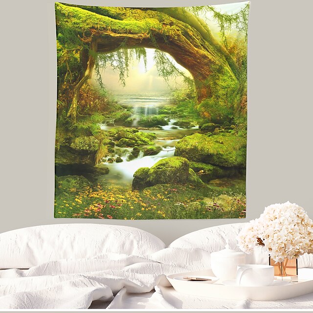 Home & Garden Home Decor | Landscape Wall Tapestry Art Decor Blanket Curtain Hanging Home Bedroom Living Room Decoration - LF840