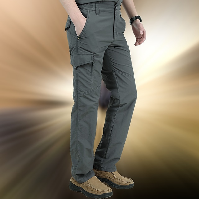 Men's Hiking Cargo Pants Hiking Pants Trousers Tactical Pants 6 Pockets ...