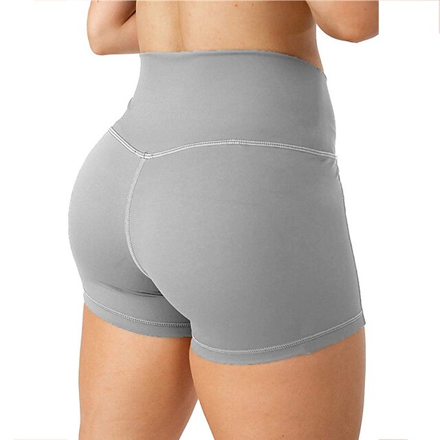Per donna Pantaloncini da yoga Pantaloncini / Cosciali Pantaloni  Sollevamento dei glutei Leggero Tinta unica Grigio Nero Yoga Fitness  Allenamento in palestra Estate Gli sport Abbigliamento sportivo del 8663946  2022 a $12.19