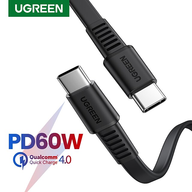  UGREEN USB C Cable High Speed 3 A 2.0m(6.5Ft) 1.0m(3Ft) PVC(PolyVinyl Chloride) For Xiaomi Huawei Phone Accessory
