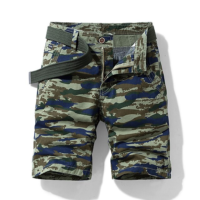 Mens Clothing Mens Bottoms | Mens Classic Style Fashion Shorts Cargo Shorts Multiple Pockets Knee Length Pants Casual Daily Camo