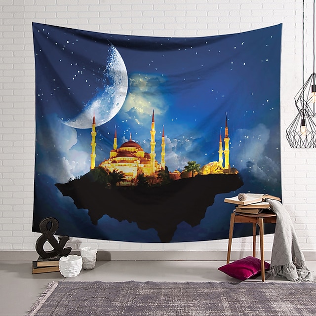 Home & Garden Home Decor | Eid al-Adha Wall Tapestry Art Decor Blanket Curtain Hanging Home Bedroom Living Room Decoration - QO9