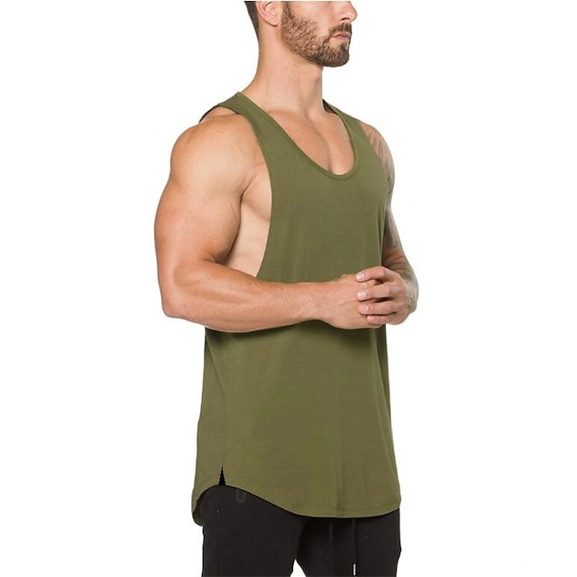 Sports & Outdoors Running, Jogging & Walking | Mens Sleeveless Running Tank Top Tee Tshirt Top Athletic Summer Cotton Breathable