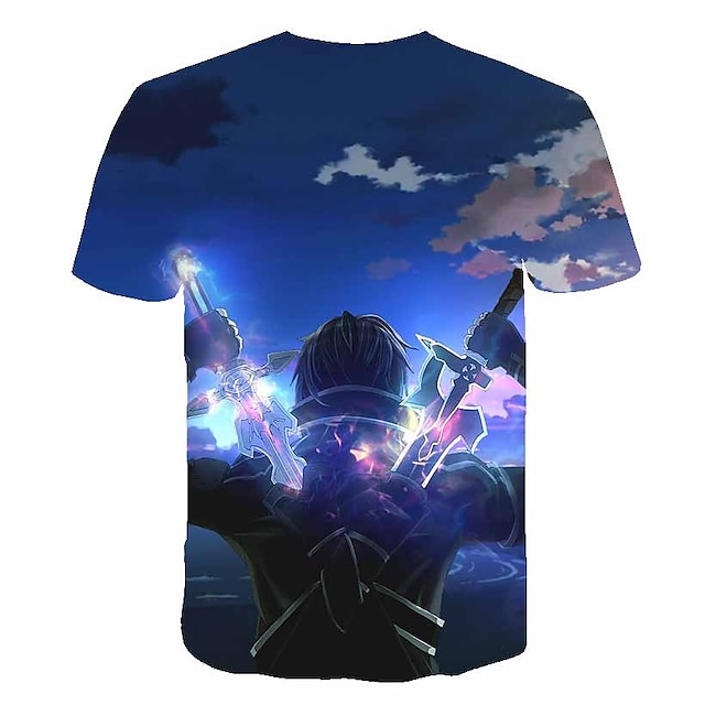 Toys & Hobbies Cosplay & Costumes | Inspired by Cosplay Anime Cartoon 100% Polyester 3D 3D Harajuku Graphic T shirt For Mens / W