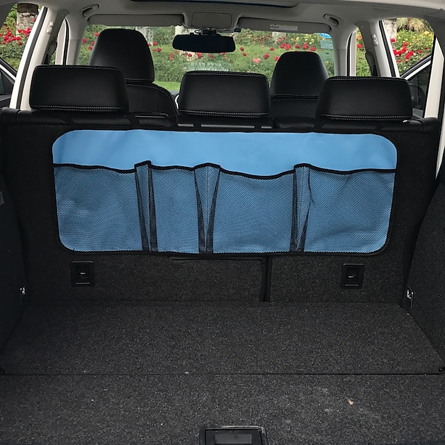 Home & Garden Home Decor | Cross-Border Car Trunk Storage Bag, Large Capacity SUV With Net Pocket, Rear Seat Back Bag, Sundries 