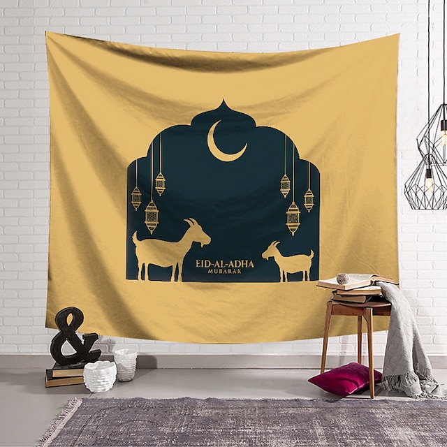 Home & Garden Home Decor | Eid al-Adha Wall Tapestry Art Decor Blanket Curtain Hanging Home Bedroom Living Room Decoration - BU3