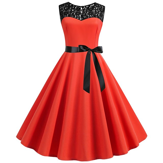 Retro Vintage Hepburn Cocktail Dress Vintage Dress Dress Flare Dress ...