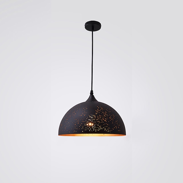 Lights & Lighting Pendant Lights | LED Pendant Light Kitchen Island Light Black Modern Single Design Metal Painted Finishes Trad