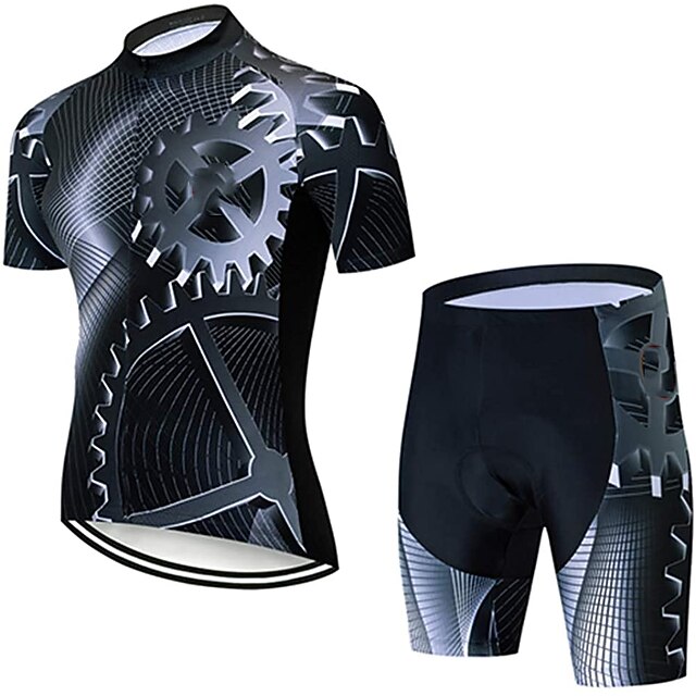 21Grams® Per uomo Manica corta Maglia con pantaloncini da ciclismo Estate  Elastene Poliestere Grigio Attrezzatura Divertente Bicicletta Completo tuta  Pad 3D Traspirante Asciugatura rapida / Sportivo del 8668911 2021 a $50.39