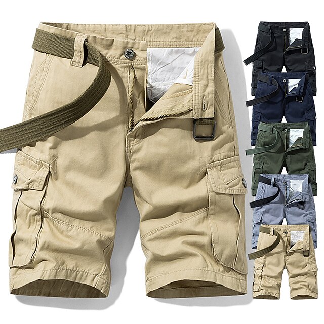  Men's Hiking Shorts Hiking Cargo Shorts Military Solid Color Summer Outdoor 10