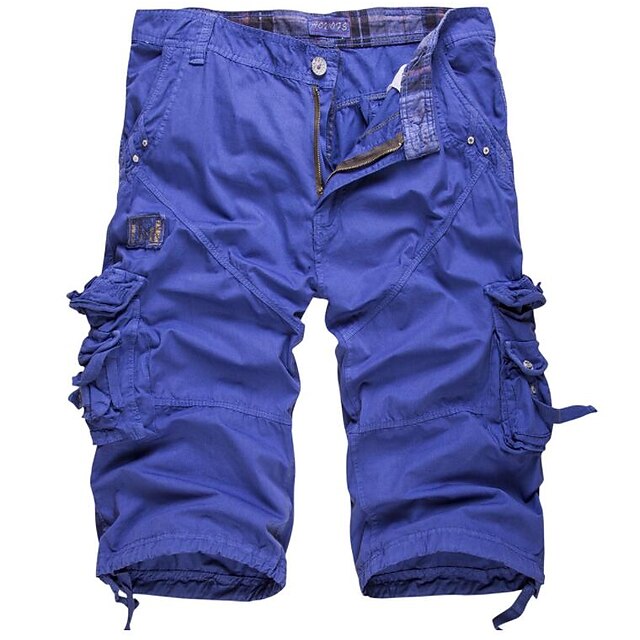 Mens Clothing Mens Bottoms | Mens Cargo Casual / Sporty Tactical Cargo Cargo Shorts Short Pants Daily Sports Inelastic Solid Col