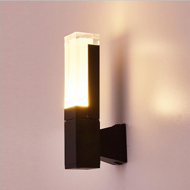  lightinthebox applique da parete a led impermeabile led stile nordico applique da parete a led applique da parete in alluminio per esterni ip65 moderno semplice 110-240 v 7 w