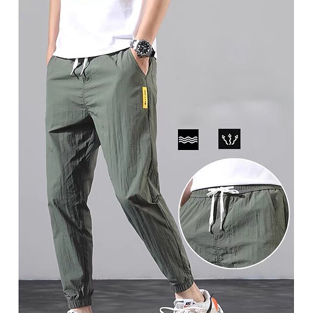 Voor heren Joggers Joggerbroek Hardloopbroeken Trainingsbroek Straat  Broeken / Regenbroek / Overbroek Sportmode kleding Kleding Onderlichaam  Formele Stijl Sportief Trekkoord Spandex Zomer Hardlopen 8672872 2022 –  $16.19