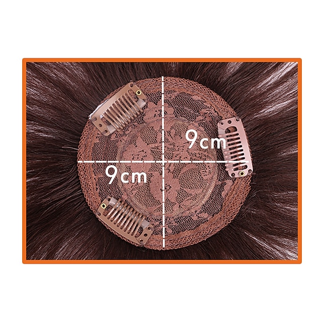 Women's Human Hair Toupees Straight Soft For Party Women Party Evening