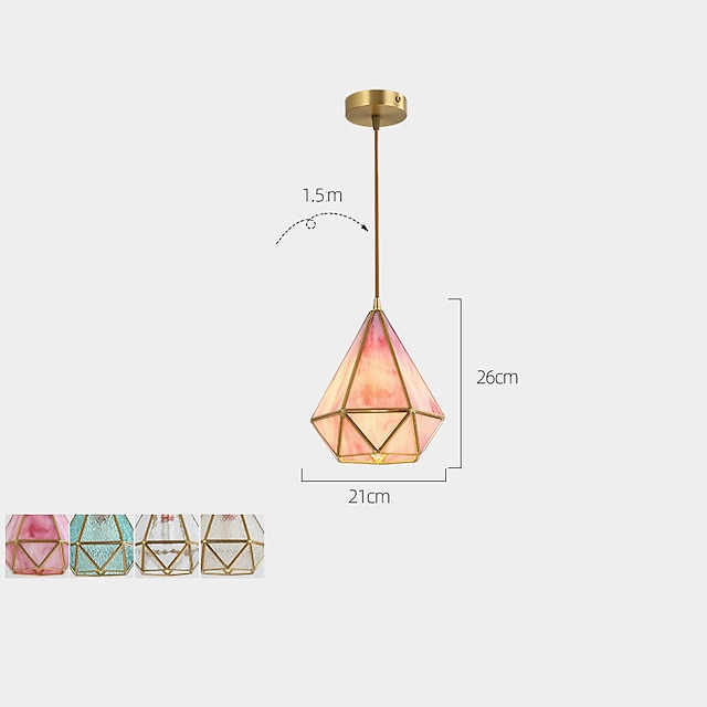 Lights & Lighting Pendant Lights | LED Pendant Light 16 cm Lantern Desgin Geometric Shapes Pendant Light Metal Modern Style Geom