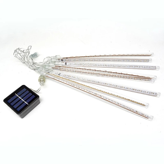 1-4 Pack 288 LED Meteor Shower Rain Light String - Outdoor/Indoor, Multicolor, IP65 Waterproof