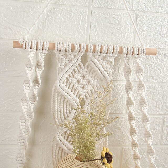 Home & Garden Home Decor | 1PC Hand Woven Macrame Wall Tapestry Hanging Bohemian Boho Art Decor Blanket Curtain Home Bedroom Liv