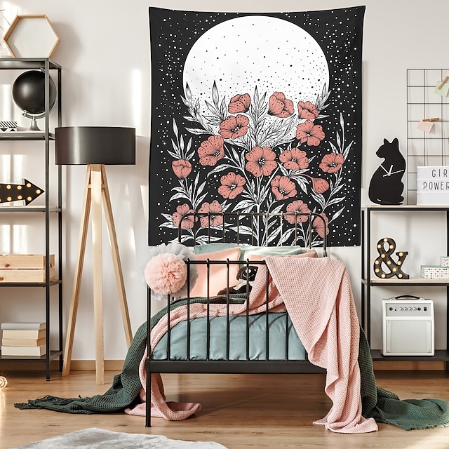 Home & Garden Home Decor | Floral Wall Tapestry Art Decor Blanket Curtain Hanging Home Bedroom Living Room Decoration Polyester 