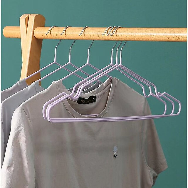 Home & Garden Bath Accessories | 40 PCS Premium Rubber Coated Metal Hangers - Heavy Duty - Space Saving Organiser Clothes Hanger