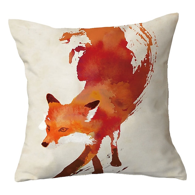 Home & Garden Home Decor | Fox Double Side Cushion Cover 1PC Soft Throw Pillow Cover Cushion Case Pillowcase for Sofa Bedroom Li