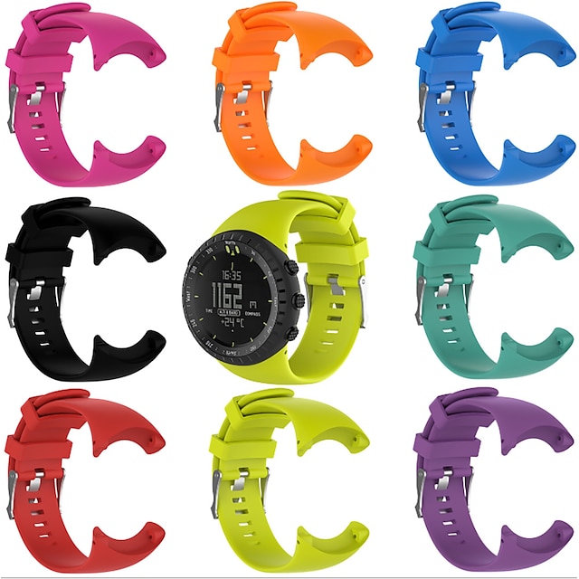  Horlogeband voor Suunto SUUNTO CORE Siliconen Vervanging Band Ademend Sportband Polsbandje