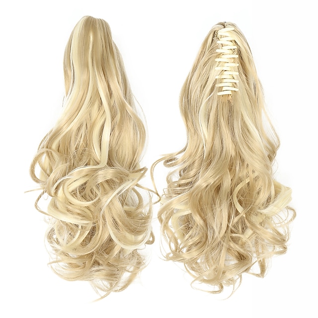  12inch Short Curly Claw Ponytail Extension Clip In on Hairpiece with Jaw/Claw Synthetic Fluffy Pony Tail One Piece