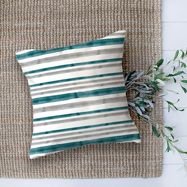 Home & Garden Home Decor | Stripe Double Side Cushion Cover 1PC Soft Decorative Square Throw Pillow Cover Cushion Case Pillowcas