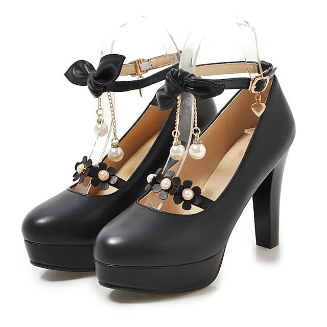 Girls' Heels Daily Dress Shoes Cosplay Heel PU Breathability Non