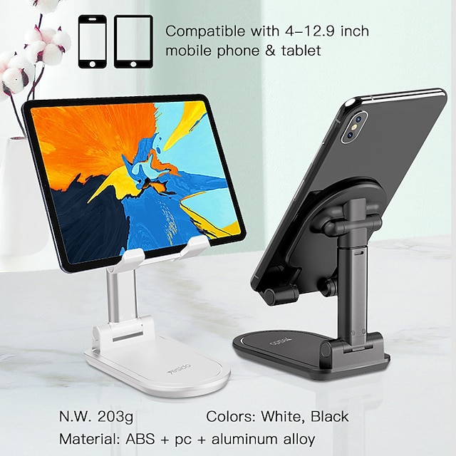 Phones & Accessories Phone Mounts & Holders | Phone Stand Tablet Stand Portable Foldable Adjustable Phone Holder for Home Desk C