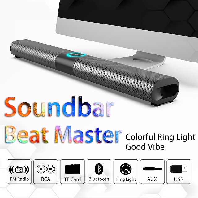  BS-20 Soundbar Wireless Bluetooth TF Card Outdoor Portable Speaker For Laptop Mobile Phone