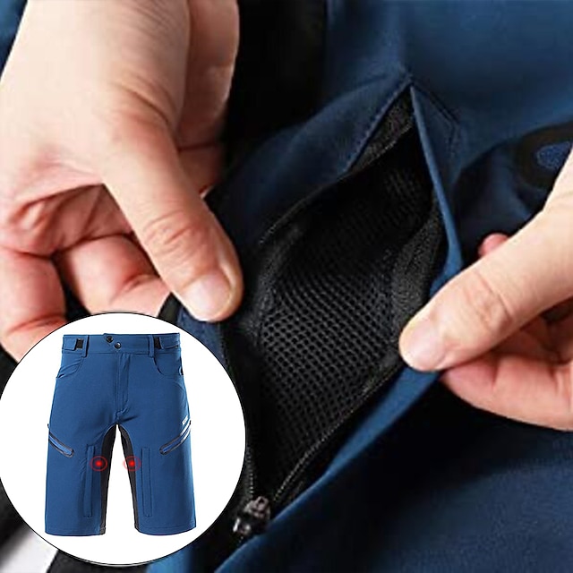 Arsuxeo Men's Bike Shorts Cycling MTB Shorts Bike Baggy Shorts Bottoms