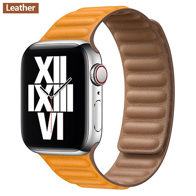 Akıllı Saat Bandı için Apple iWatch 1 pcs Deri Döngü Gerçek Deri Akıllı Saat Bandı için Apple iWatch 1 pcs Deri Döngü Gerçek Deri