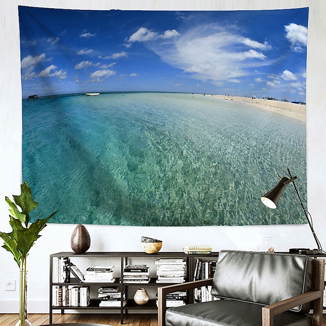 Home & Garden Home Decor | Ocean Wall Tapestry Art Decor Blanket Curtain Hanging Home Bedroom Living Room Decoration Polyester -