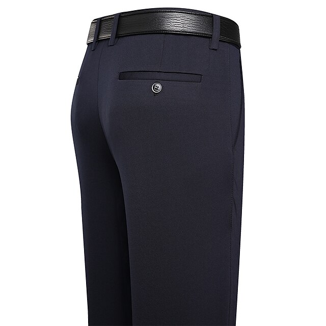 Men's Dress Pants Trousers Flat Front Slacks Light Blue