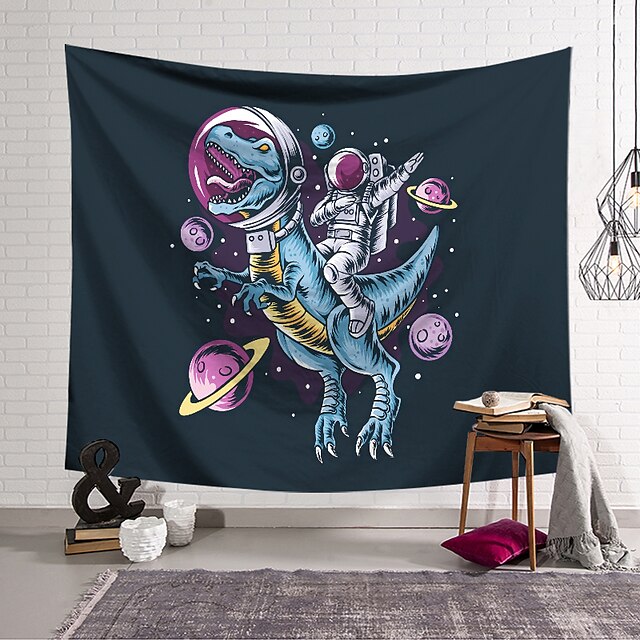 Home & Garden Home Decor | Dinosaur Astronaut Wall Tapestry Art Decor Blanket Curtain Hanging Home Bedroom Living Room Decoratio