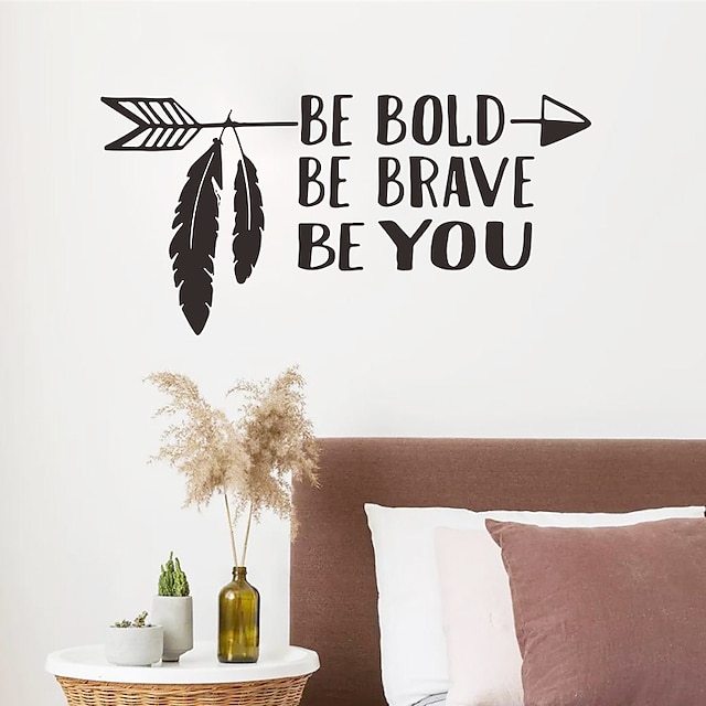 Home & Garden Home Decor | Characters Geometric Wall Stickers Bedroom Living Room Removable PVC Home Decoration Wall Decal 1pc -