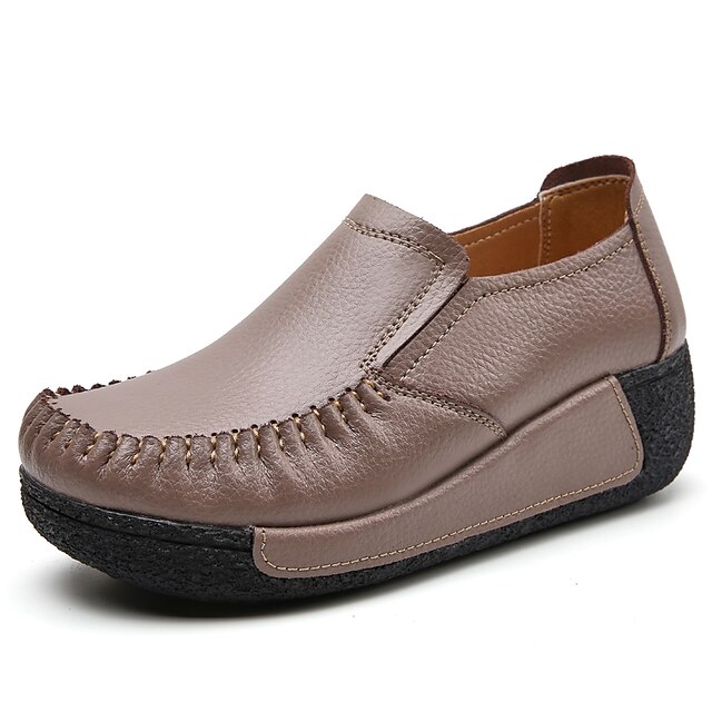 Zapatos de taco bajo y Slip-On Tacón Cuña Dedo redondo Botines Diario Trabajo Un Color Gris Negro Marrón 8749492 2023 – €97.49