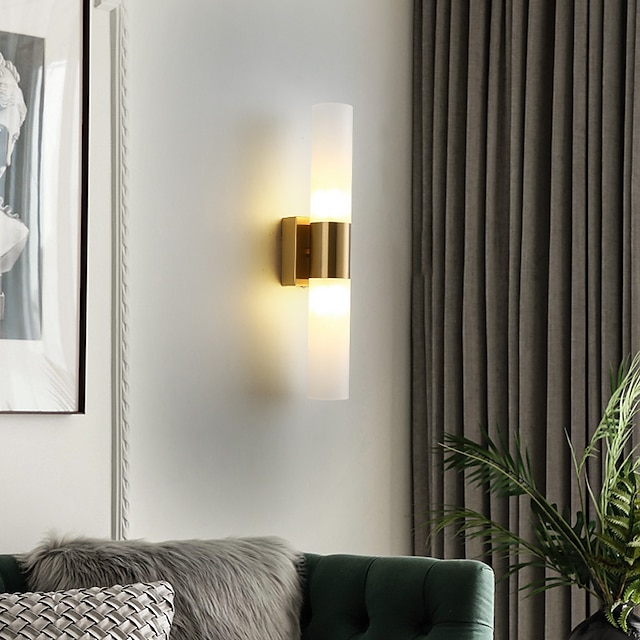  Lightinthebox LED ウォールライトマットモダンな北欧スタイルの壁ランプ壁燭台 LED ウォールライト寝室のダイニングルームガラスウォールライト 220-240v 12 ワット