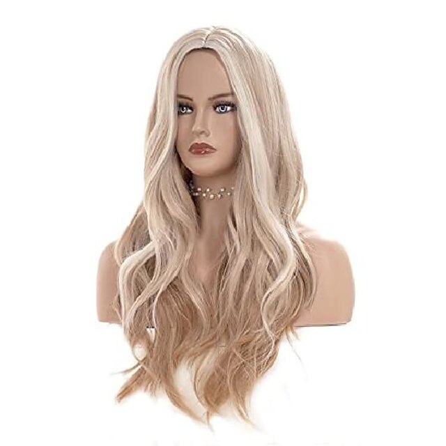 Blonde Wigs for Women 26 Inches Mix Strawberry Blonde Wigs Long Wavy ...