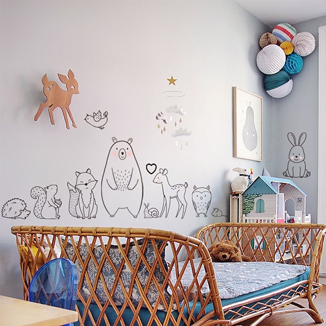 Home & Garden Home Decor | Cartoon Wall Stickers Bedroom / Kids Room & kindergarten, Removable PVC Home Decoration Wall Decal 1p