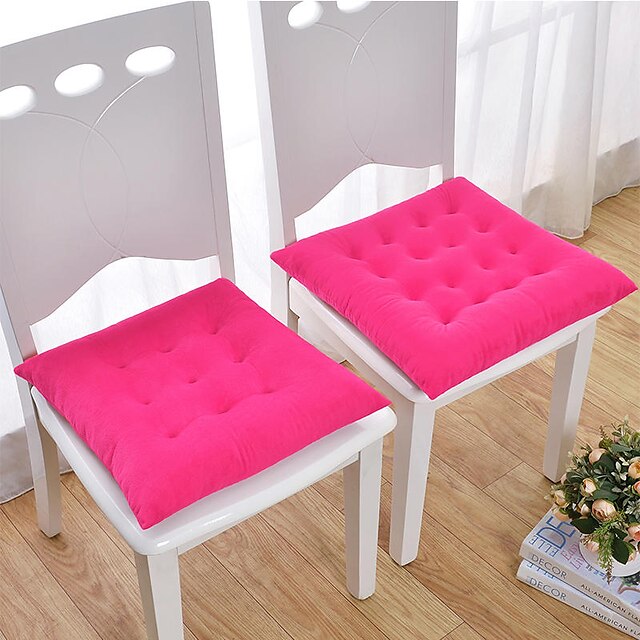 Home & Garden Home Decor | Seat Cushion Super Soft Crystal Velvet Solid Color Chair Cushion Home Office Seat Bar Dining Chair Se