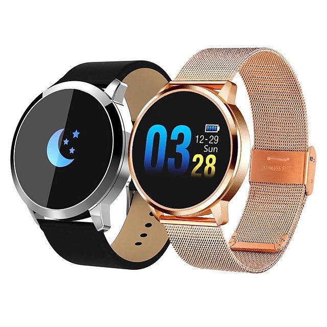  iMosi Q8 Smart Watch 0.95 inch Smartwatch Fitness Running Watch Bluetooth Pedometer Activity Tracker Sleep Tracker Compatible with Android iOS Women Men Long Standby Anti-lost IP 67 33mm Watch Case