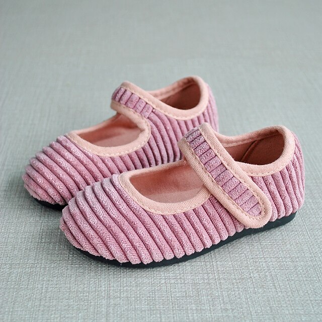 Shoes & Bags Kids Shoes | Girls Flats Flat First Walkers Flower Girl Shoes Princess Shoes Cotton Walking Breathability Cute Dres