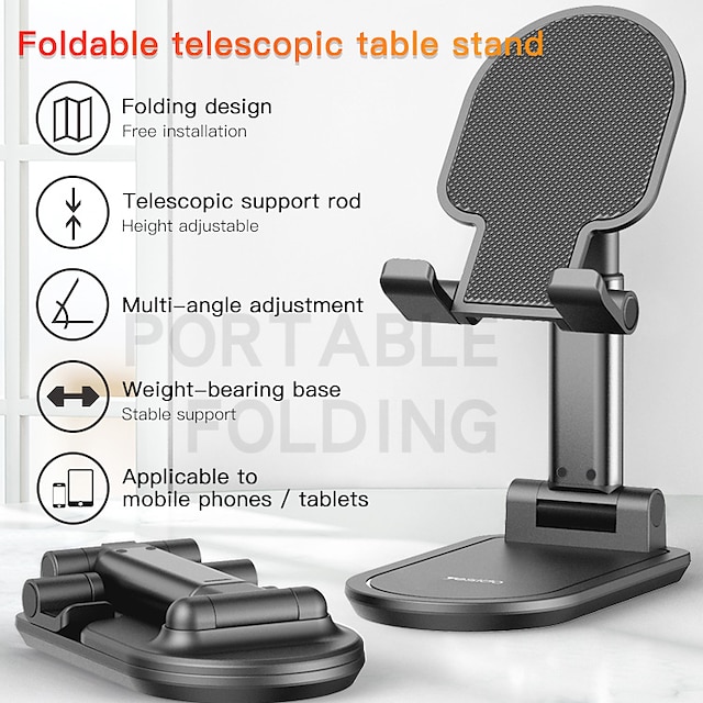 Phones & Accessories Phone Mounts & Holders | Phone Stand Tablet Stand Portable Foldable Adjustable Phone Holder for Home Desk C