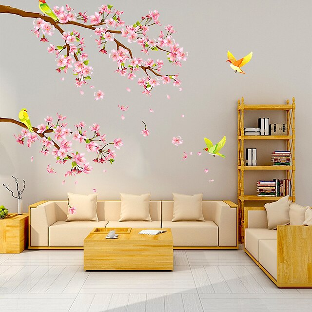 Home & Garden Home Decor | Plum Branch Wall Stickers Removable PVCRemovable Stickers, Home Decoration Wall Decal Wall Stickers f