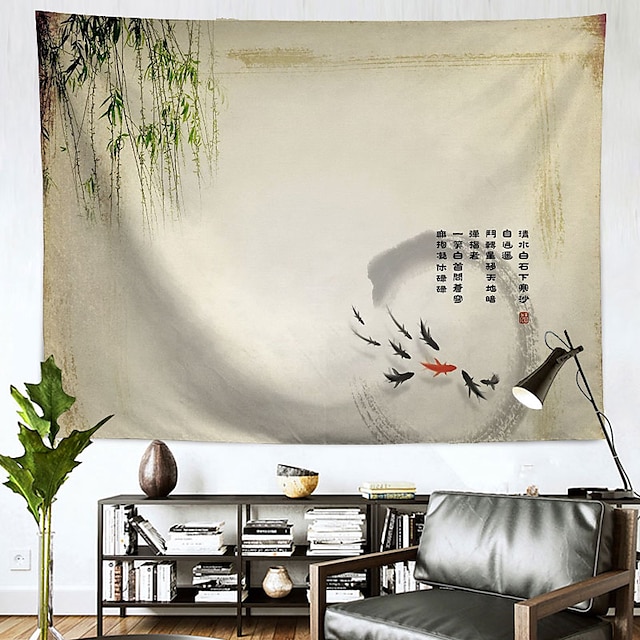 Home & Garden Home Decor | Chinese Style Wall Tapestry Art Decor Blanket Curtain Hanging Home Bedroom Living Room Decoration Pol